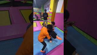 Trampoline park fun time  ungalpandiyamma indraja [upl. by Oremo]