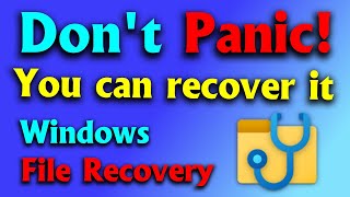 Recover permanently deleted files and folders with Windows File Recovery WINFR [upl. by Lilias]