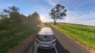 Tasmania Sunset Drive to Farm Stay [upl. by Bourn601]