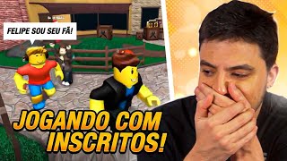 JOGANDO ROBLOX COM INSCRITOS [upl. by Peterec]