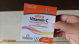 Ultra Vitamin C Sustained Release 500mg with Citrus Bioflavonoids  Vitabiotics Memelihara Tubuh [upl. by Naginarb144]