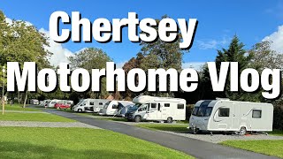 Chertsey Camping amp Caravan Club Motorhome Vlog CRAZY WEATHER [upl. by Ilera839]