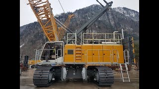 Liebherr HS 8130 HD  Testhub mit 20 Tonnen Last auf Testgelände  Lifting 20 tons [upl. by Tereve491]