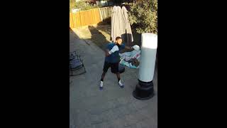 Jabbing on a broken rhythm heavybagworkout boxing [upl. by Reade]