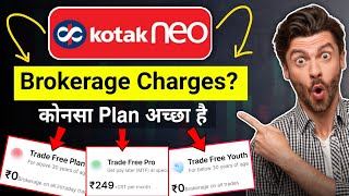 Kotak Neo Brokerage Charges 2024  Kotak Neo Trade Free Youth Plan Details [upl. by Anirtak]