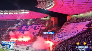 1 FC Magdeburg Pyro in Berlin 16224 pyroalarm 2bundesliga fcm [upl. by Hibbitts]