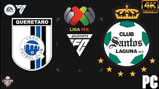 QUERETARO VS SANTOS  LIGA MX FC 24 [upl. by Reagan]