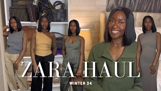 Zara Try On Haul AW Sale 2024 Wardrobe Essentials amp Staples [upl. by Suanne]