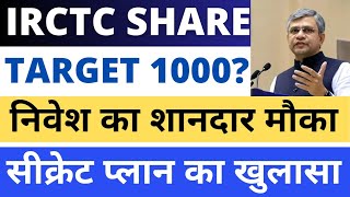 IRCTC Share Latest News  IRCTC Share Analysis  IRCTC Target Price  Traders Dream [upl. by Pittel461]