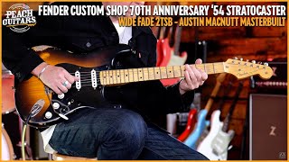 Fender Custom Shop Masterbuilt Austin MacNutt 70th Anniversary 54 Strat Relic Wide Fade 2TSB [upl. by Gyasi187]