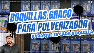 Boquillas graco TIP para pulverizador [upl. by Ylrebmi91]