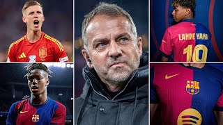 Barcelona News ft New Kit Launch Nico Williams amp Dani Olmo updates amp Flick’s lineup dilemma… [upl. by Holihs984]