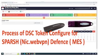 Process of DSC Token Configure for SPARSH Nicwebvpn Defence  MES  Step by Step [upl. by Einaej]