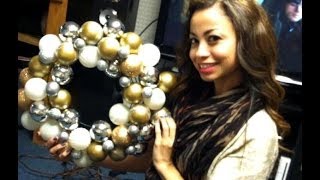 DIY Christmas Ornament Wreath Tutorial [upl. by Aerdua]