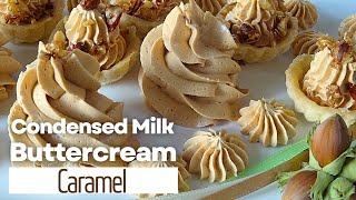 Caramel Condensed Milk Buttercream Frosting Only 2 Ingredients Pipes Perfectly [upl. by Aman]