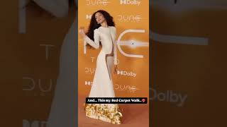 Zendayas Normal Walk vs Red Carpet Walk luxuryfashion fashion celebrity zendaya fashionshow [upl. by Noned]