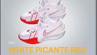 2K24 Shoe Creator Nike GT Cut 3  White Picante Red [upl. by Dlareme]