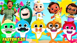 Baby Shark Dance  babyshark FASTER Most Viewed Video  Animal Songs  PINKFONG Songs for Children [upl. by Rodge]