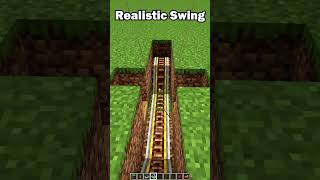 Minecraft hyper realistic Swing shorts minecraft [upl. by Elletsyrk334]