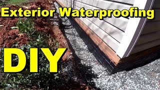 Exterior Waterproofing Complete How To for Do It Yourself Homeowners by Apple Drains [upl. by Tallu754]