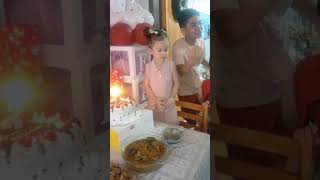 Freias 3rd birthday Blow that cake [upl. by Holder]