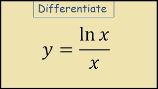 How to differentiate ln xx [upl. by Dinah]