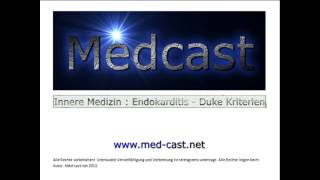 Medcast Innere Medizin  Endokarditis mit Duke Kriterien [upl. by Mosira]