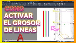 Como Cambiar el Grosor de líneas en AutoCad de una forma muy Sensilla y rapida [upl. by Reseda]