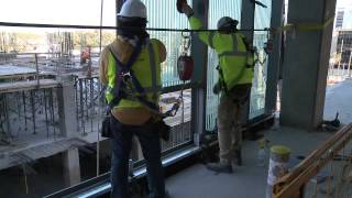 Harmon Inc Jobsite Curtain Wall Installation [upl. by Blaine]