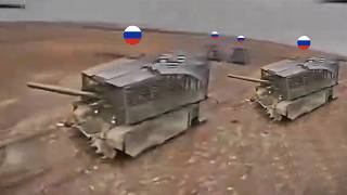 How Ukrainian ace FPV drone pilot destroys Monster Russian turtle tank [upl. by Chien]