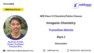 Class 12 Chemistry Syllabus Discussion  Transition Metal Part 1 [upl. by Moll846]