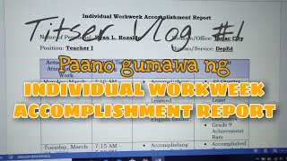 Sample Individual Workweek Accomplishment Report [upl. by Prouty112]