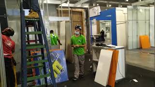 montagem de estandes Feira Waste Expo Brasil 2021 [upl. by Neelram]