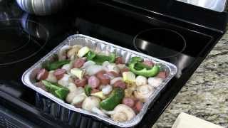 Brinkmann Electric Smoker Veggies amp Kielbasa Tray Recipe [upl. by Nolrak]