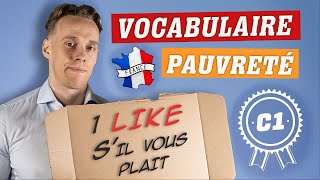 C1  Vocabulaire Avancé De La Pauvreté [upl. by Zerlina]