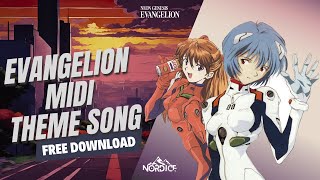 NORDICE EVANGELION MIDI THEME SONG FREE DOWNLOAD [upl. by Nnylodnewg]