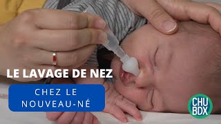 Le lavage de nez chez le nouveauné et le petit enfant [upl. by Janyte]