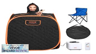 VEVOR Portable Personal Steam Sauna Spa Tent with 2L 1000 Watt Steam Review [upl. by Solana]