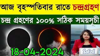 চন্দ্রগ্রহণ 2024 সময়সূচী  25 march 2024 chandra grahan  chondro grohon 2024 bangladesh time [upl. by Picardi]