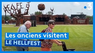 Traditionnelle visite des anciens sur le site du Hellfest [upl. by Susanetta]