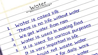 10 lines on water slogans on water in english save water slogans [upl. by Leak928]