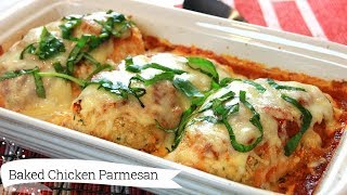 Easy Cheesy Parmesan Chicken Baked to Perfection 🍽 [upl. by Eneleahcim]