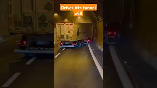 Driver hits the wall truck lkw camion bigrig ets2 hgv lorry automobile дальнобой [upl. by Gleeson]