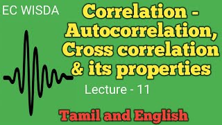 Correlation Autocorrelation amp Cross correlation in communication  TNEBTRBGATETancetCoaching [upl. by Enelrak511]