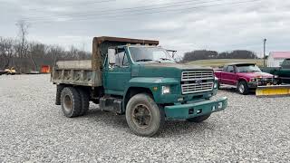 1986 Ford F600 2WD Dump  Titled [upl. by Loretta]