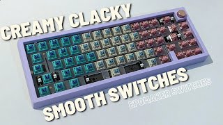 CREAMY CLACKY SMOOTH SWITCHES Epomaker Bluebird Budgerigar amp Flamingo  Overview and Sound Tests [upl. by Ruth95]