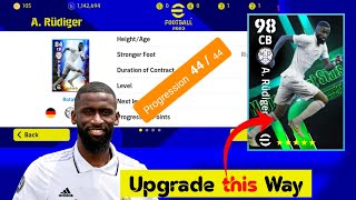 Rudiger Max Rating Upgrade in Pes 2023  Rudiger Max Level  eFootball 2023 Mobile [upl. by Clio]