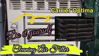 HOW TO CLEAN THE AIR FILTER OF CARRIER OPTIMA DOITYOURSELF  Xhiia Cardinio [upl. by Phyllys]