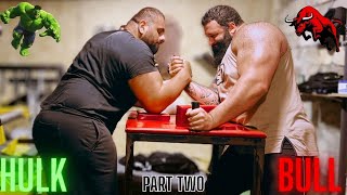 Levan Feels No Pain HULK X BULL Day TwoArmwrestling Lessons For GeorgianBull [upl. by Netnert]