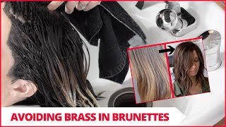 Avoiding Brassiness In Brunettes Salon Vlog Ep 1 [upl. by Aralomo]